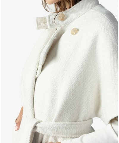 Women's Cocoon Wrap Coat Creme $42.33 Jackets