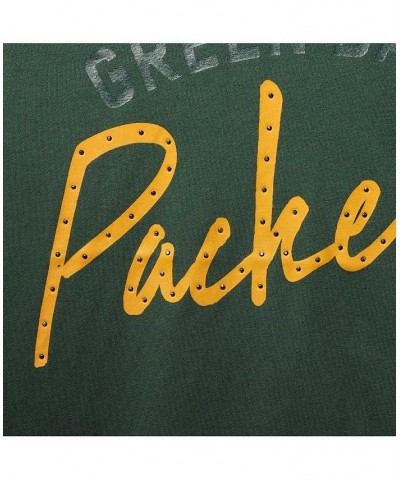 Women's Green Green Bay Packers Riley V-Neck T-Shirt Green $23.39 Tops