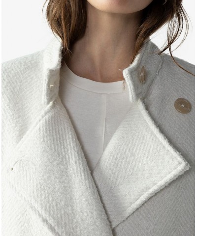 Women's Cocoon Wrap Coat Creme $42.33 Jackets