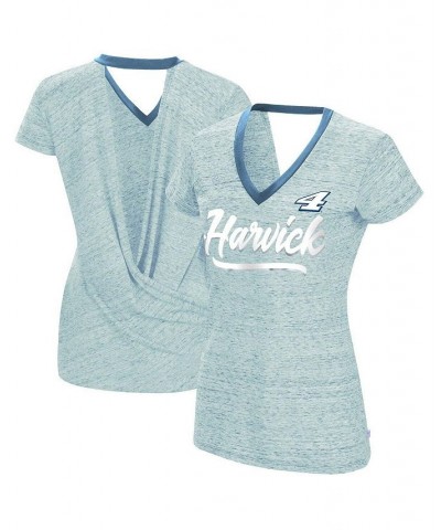 Women's Heather Powder Blue Kevin Harvick Halftime Back Wrap T-shirt Heather Powder Blue $23.84 Tops