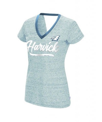 Women's Heather Powder Blue Kevin Harvick Halftime Back Wrap T-shirt Heather Powder Blue $23.84 Tops