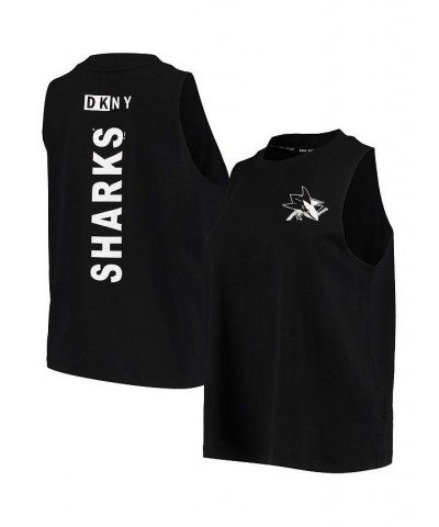 Women's Black San Jose Sharks The Mia Tank Top Black $18.48 Tops