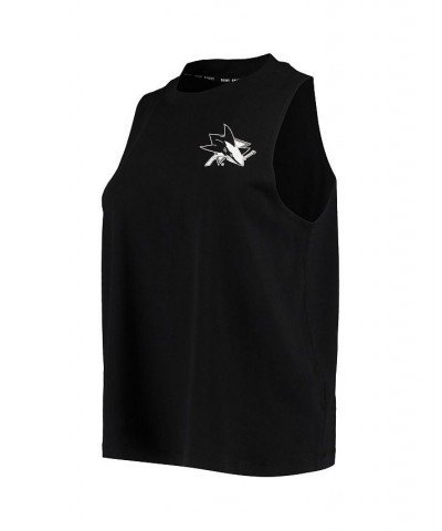 Women's Black San Jose Sharks The Mia Tank Top Black $18.48 Tops