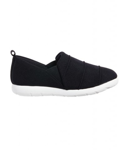 Zenz from Isotoner Women's Indoor/Outdoor Pintuck Lauren Slip-Ons Black $13.87 Shoes