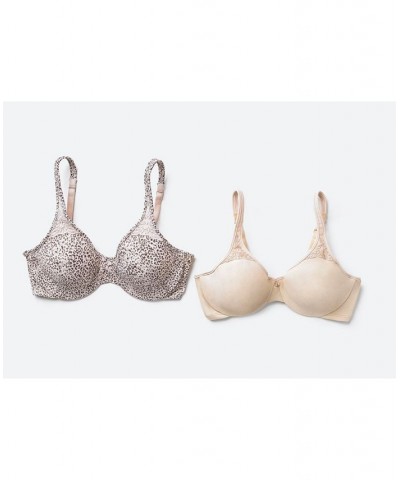 Passion for Comfort Seamless Underwire Minimizer Bra 3385 Silver Lace $13.64 Bras