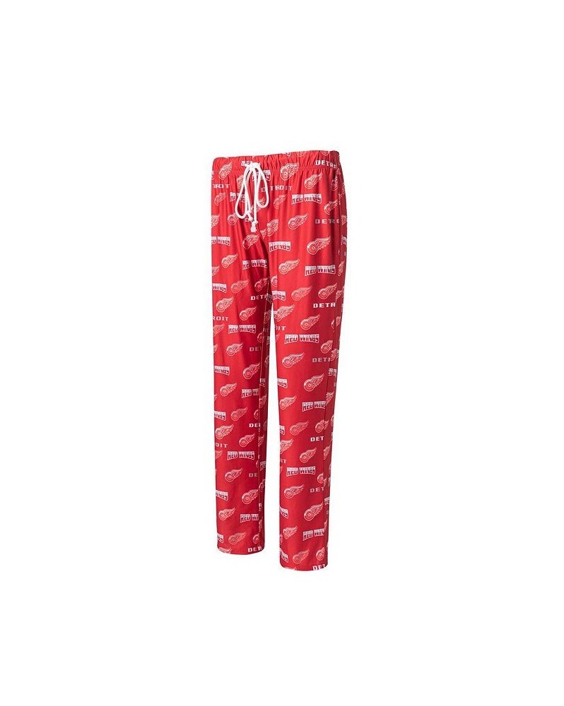 Women's Red Detroit Red Wings Breakthrough Allover Logo Sleep Pants Red $18.86 Pajama