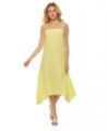 Women's Linen Asymmetrical Camisole Dress Limoncello $52.82 Dresses