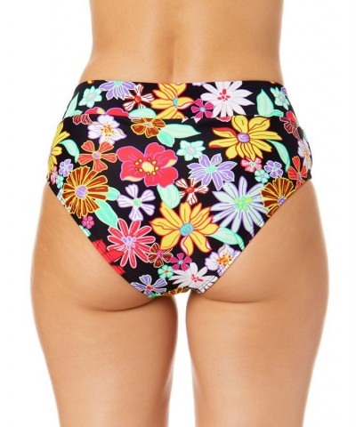 Juniors' Penny Lane Floral-Print Smocked Bandeau Bikini Top & Bottoms Multi $20.99 Swimsuits