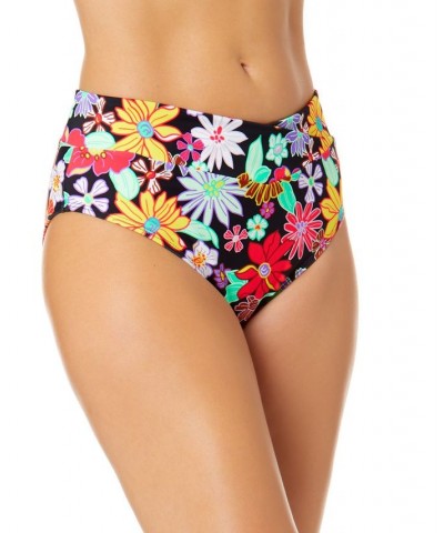 Juniors' Penny Lane Floral-Print Smocked Bandeau Bikini Top & Bottoms Multi $20.99 Swimsuits