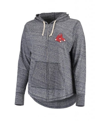 Women's Navy Boston Red Sox Plus Size Full-Zip Hoodie Blue $37.40 Sweatshirts