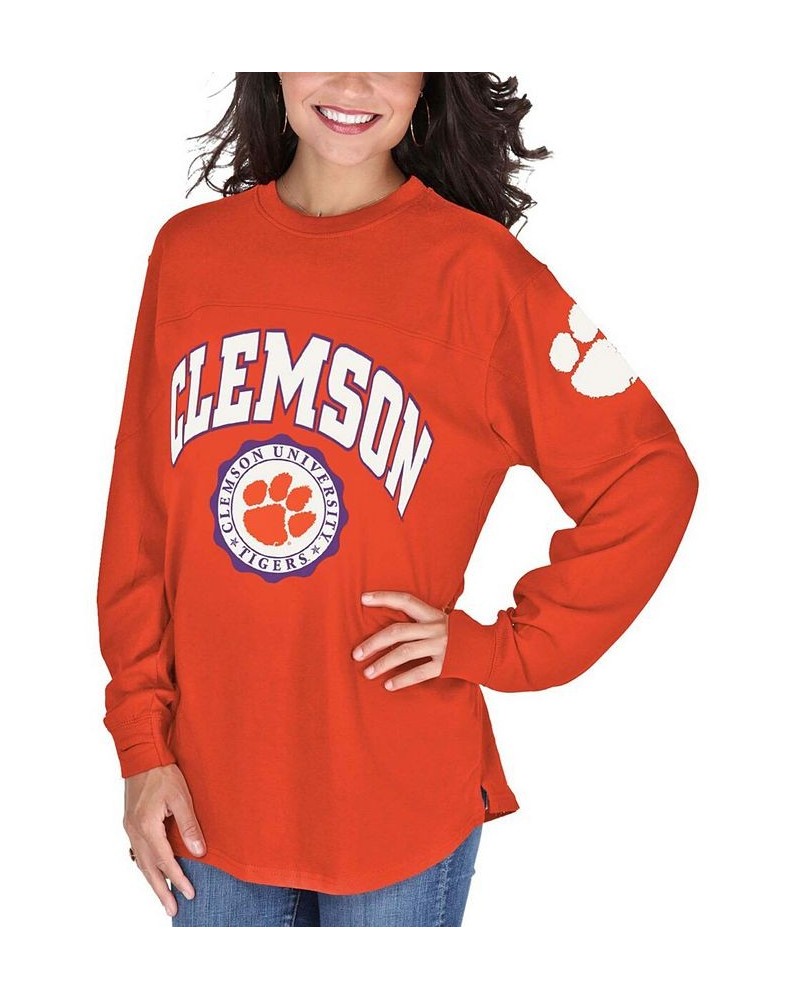 Women's Orange Clemson Tigers Edith Long Sleeve T-shirt Orange $28.80 Tops