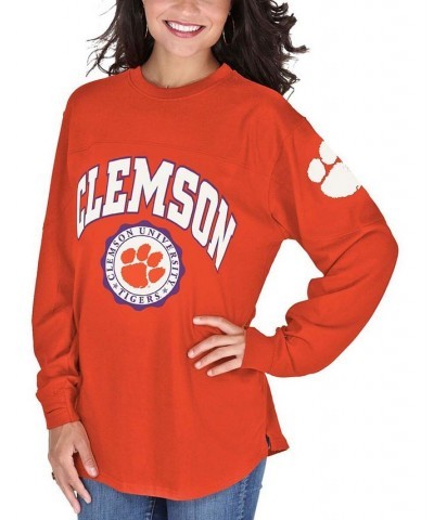 Women's Orange Clemson Tigers Edith Long Sleeve T-shirt Orange $28.80 Tops