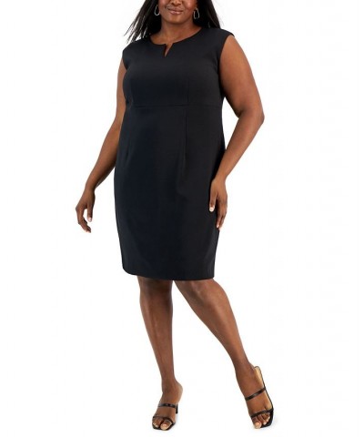 Plus Size Sleeveless Sheath Dress Black $30.67 Dresses