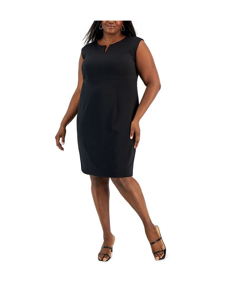 Plus Size Sleeveless Sheath Dress Black $30.67 Dresses