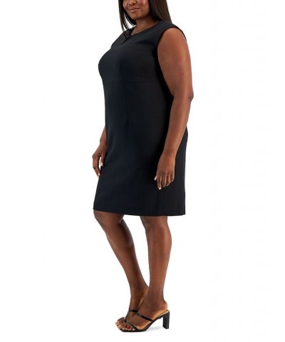 Plus Size Sleeveless Sheath Dress Black $30.67 Dresses