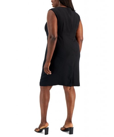 Plus Size Sleeveless Sheath Dress Black $30.67 Dresses