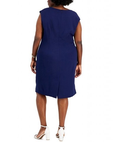 Plus Size Sleeveless Sheath Dress Black $30.67 Dresses