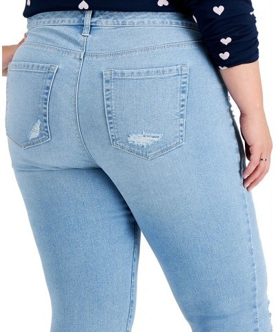 Plus Size Mid-Rise Curvy Skinny Jeans Ricochet Wash $9.53 Jeans