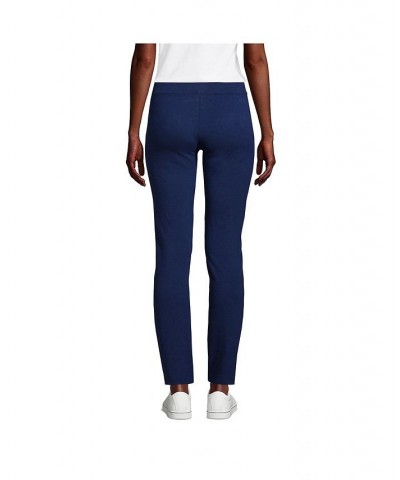 Women's Petite Starfish Mid Rise Slim Leg Elastic Waist Pull On Pants Deep sea navy $28.68 Pants