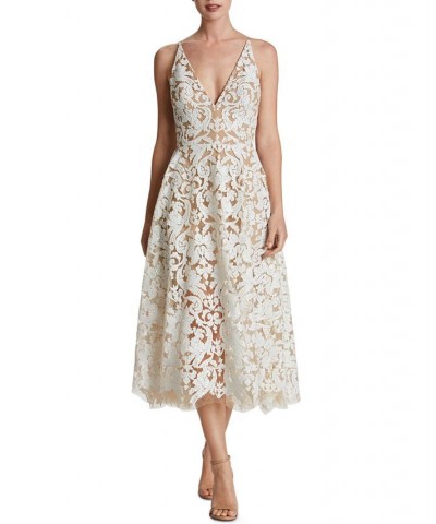 Blair Lace Midi Dress White $92.07 Dresses