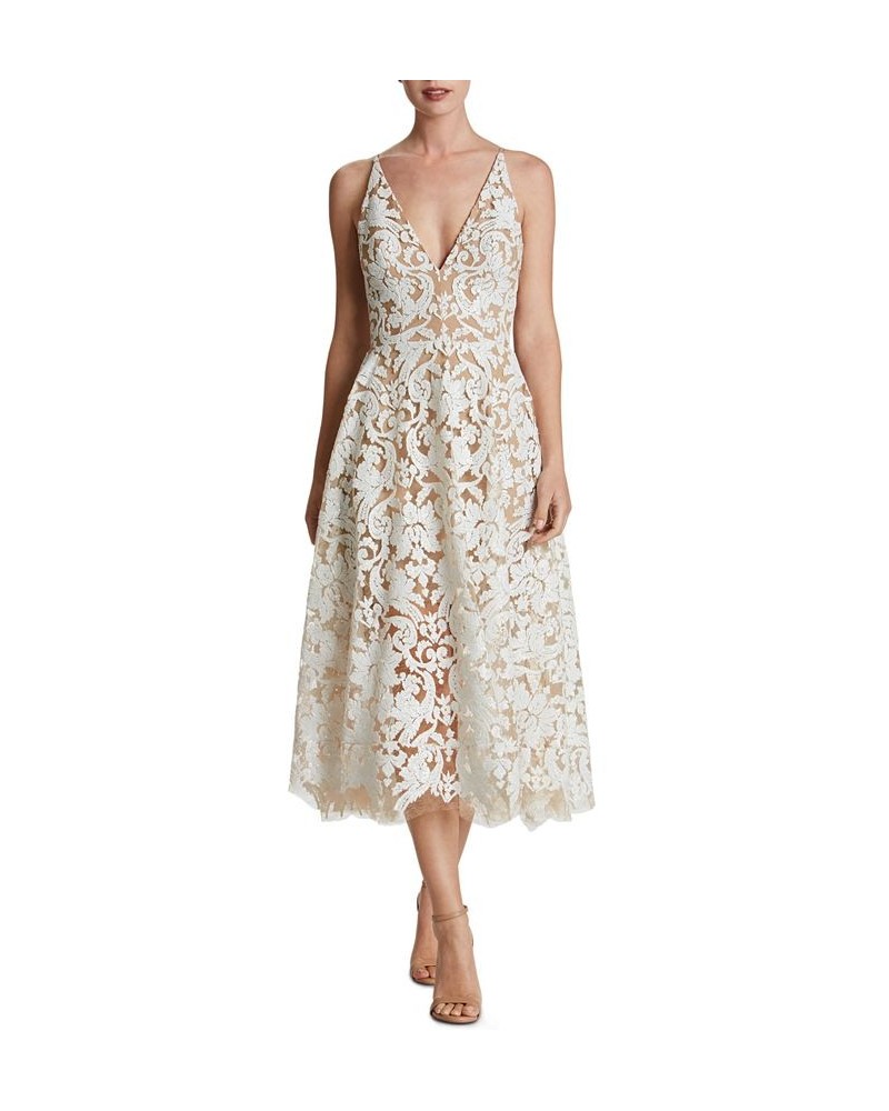 Blair Lace Midi Dress White $92.07 Dresses