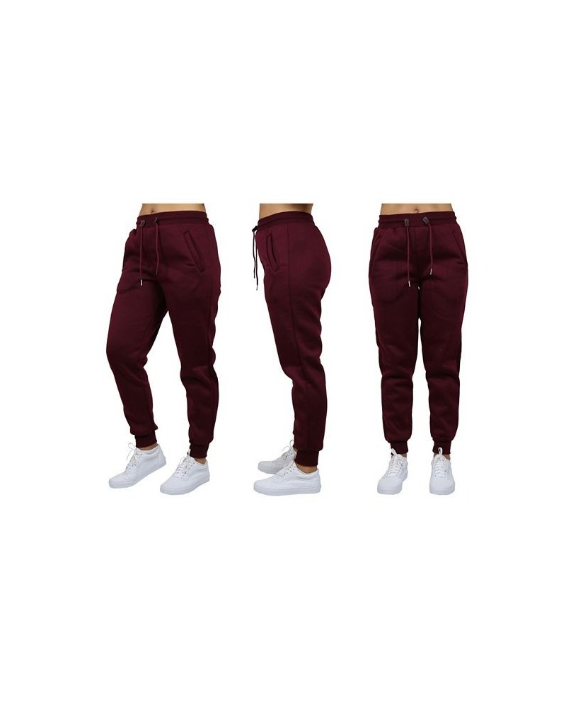 Women's Loose Fit Jogger Pants Burgundy $13.94 Pants