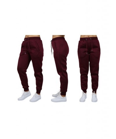 Women's Loose Fit Jogger Pants Burgundy $13.94 Pants