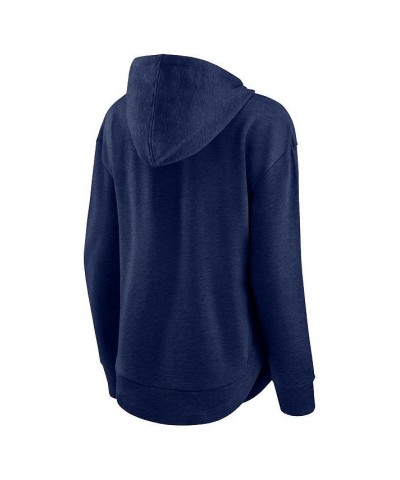 Women's Branded Heathered Navy Cleveland Guardians Set to Fly Pullover Hoodie Blue $34.50 Sweatshirts