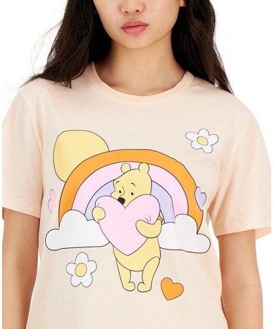 Juniors' Winnie-The-Pooh Graphic T-Shirt Cloud Pink $11.79 Tops