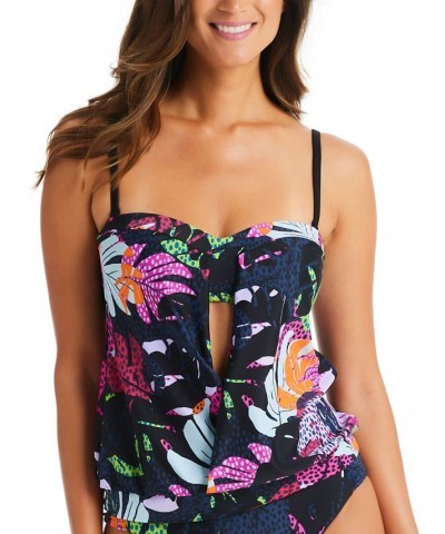 Paradise Palms Printed Tankini & Matching Bottoms Multi $27.20 Swimsuits