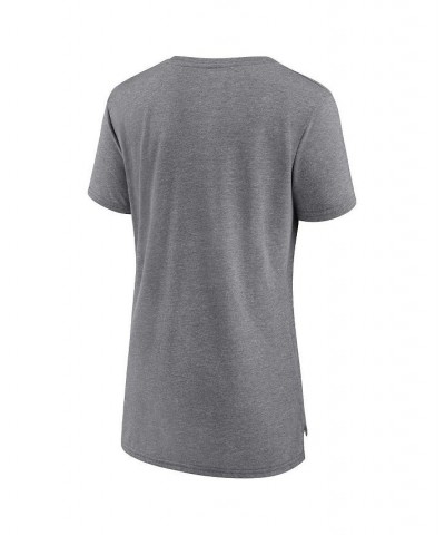 Women's Branded Heathered Gray San Francisco 49ers Drop Back Modern Tri-Blend T-shirt Heathered Gray $19.35 Tops