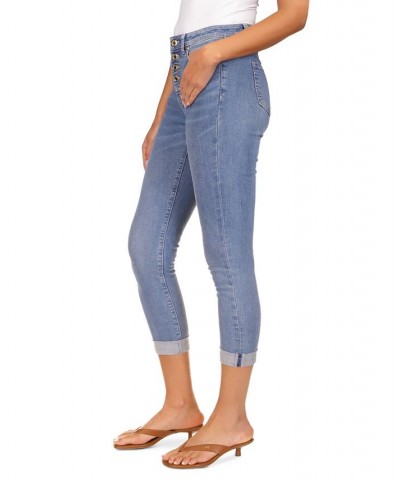 Women's Selma High-Rise Cropped Skinny Jeans Regular & Petite Angel Blue $50.40 Jeans