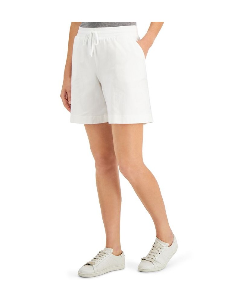 Petite Knit Shorts Bright White $11.95 Shorts