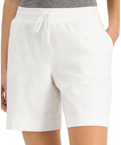 Petite Knit Shorts Bright White $11.95 Shorts