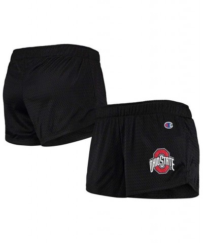 Women's Black Ohio State Buckeyes Mesh Shorts Black $20.50 Shorts