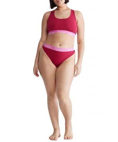 Plus Size Pride This Is Love Tonal Thong Underwear QF7286 Persian Red $19.20 Panty