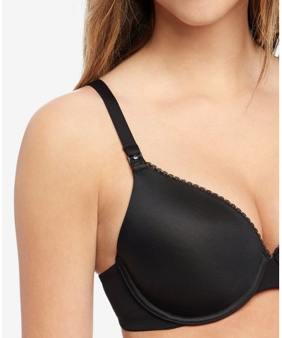 Full-Coverage Underwire Nursing Bra Black $16.34 Bras