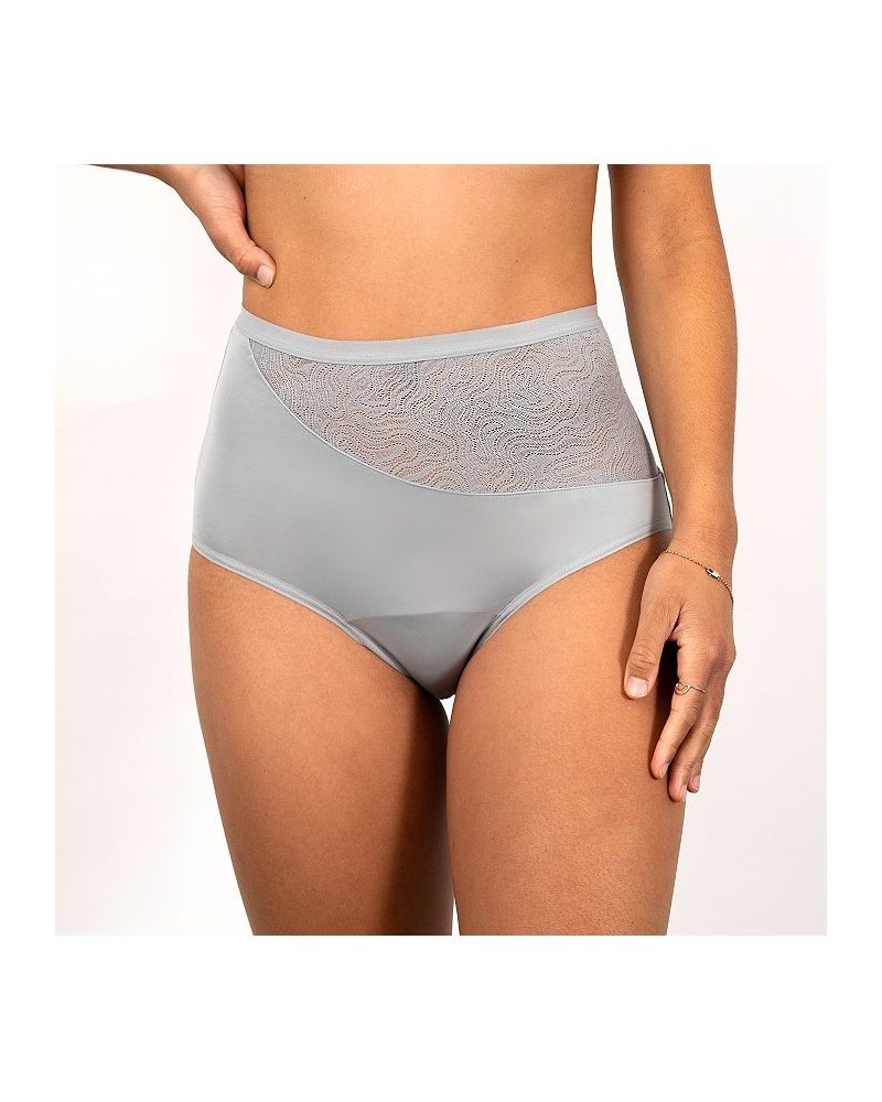 Leak proof High Waist Brief - Regular Absorbency Pebble grey $21.84 Panty