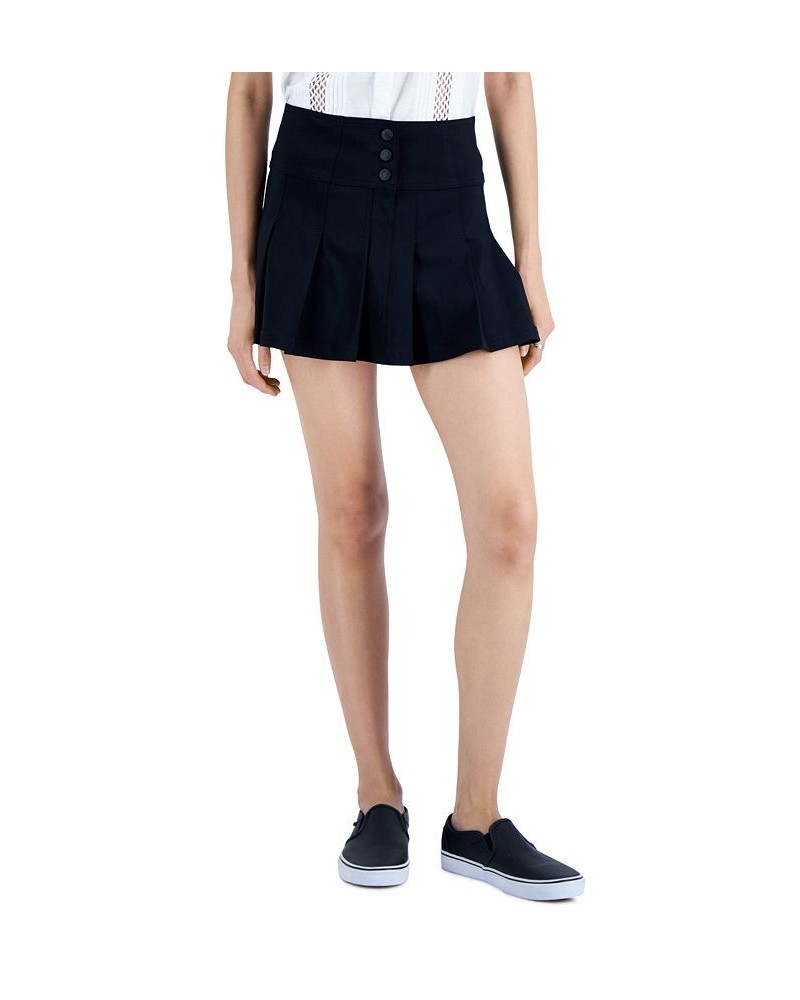 Juniors' Pleated Micro-Mini Skirt Black $11.00 Skirts