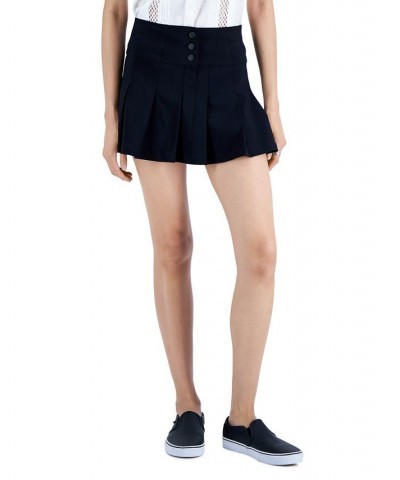 Juniors' Pleated Micro-Mini Skirt Black $11.00 Skirts