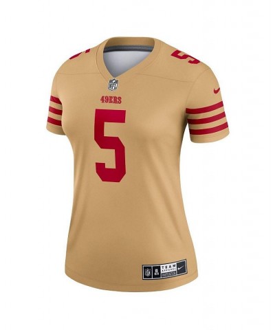 Women's Trey Lance Gold San Francisco 49ers Team Inverted Legend Jersey Gold $48.40 Jersey