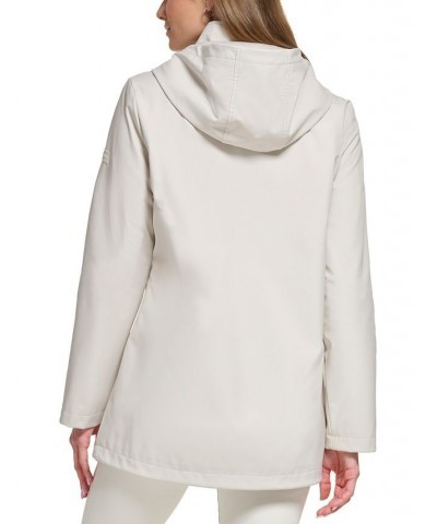 Women's Hooded Raincoat Tan/Beige $38.54 Coats