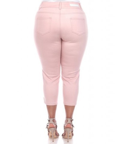 Plus Size Capri Jeans Rose $35.00 Jeans