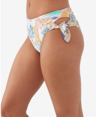 Juniors' Zephora Encinitas Printed Mid Rise Bikini Bottoms Multi $27.30 Swimsuits