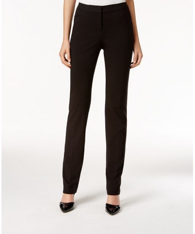 Petite Modern Straight-Leg Pants Black $20.64 Pants