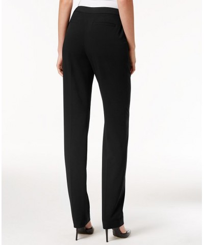 Petite Modern Straight-Leg Pants Black $20.64 Pants