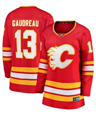 Women's Johnny Gaudreau Red Calgary Flames 2020/21 Home Premier Breakaway Player Jersey Red $72.00 Jersey