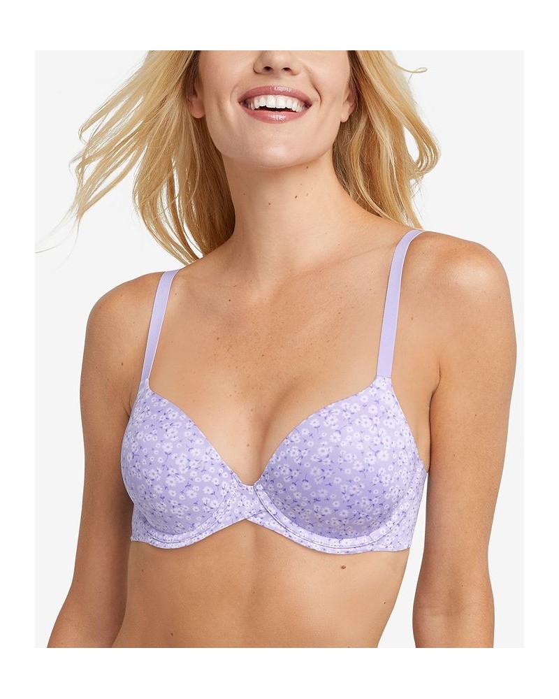 One Fab Fit 2.0 T-Shirt Shaping Underwire Bra DM7543 Lavender Picnic Ditsy Print - Misty Lilac $14.26 Bras