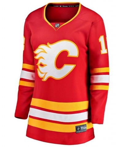 Women's Johnny Gaudreau Red Calgary Flames 2020/21 Home Premier Breakaway Player Jersey Red $72.00 Jersey