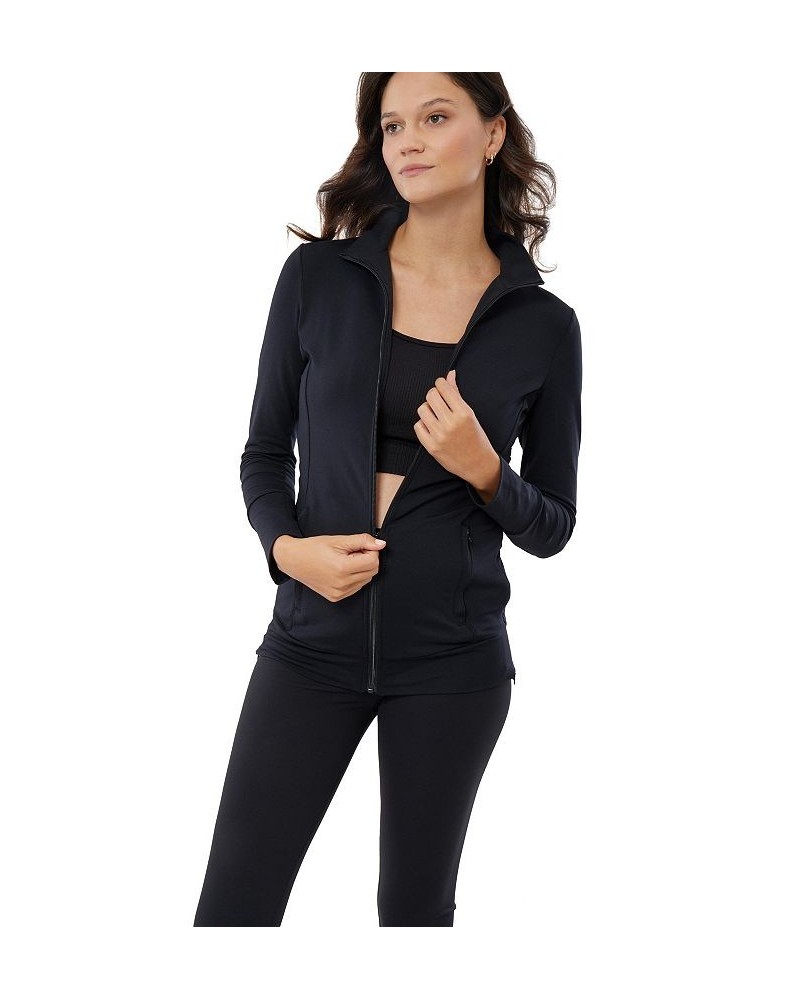 Women's Maternity Side Zip Active Jacket Jet Black $40.18 Jackets